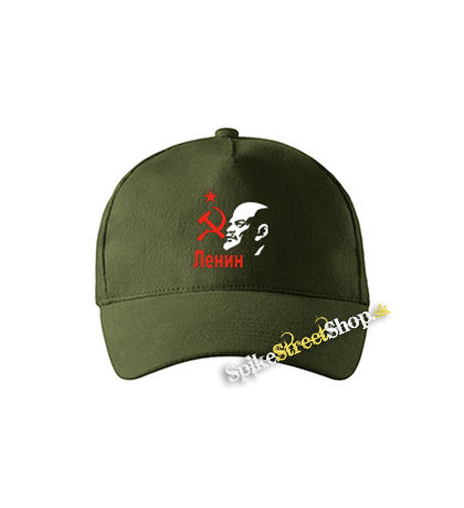 LENIN - zelená šiltovka vo farbe "military green"