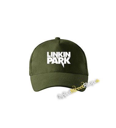 LINKIN PARK - Logo Simple - zelená šiltovka vo farbe "military green"