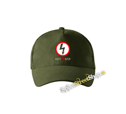 MARILYN MANSON - zelená šiltovka vo farbe "military green"