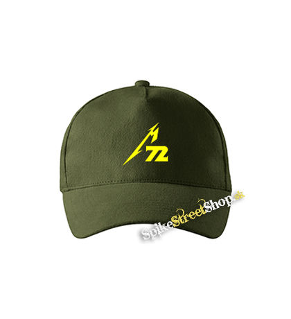 METALLICA - M72 - zelená šiltovka vo farbe "military green"