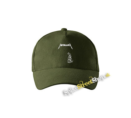 METALLICA - Snake - zelená šiltovka vo farbe "military green"