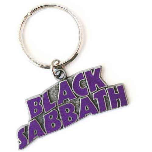 BLACK SABBATH - Wavy Logo - kovový prívesok na kľúče