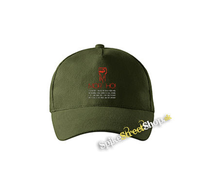 MOR HO - zelená šiltovka vo farbe "military green"