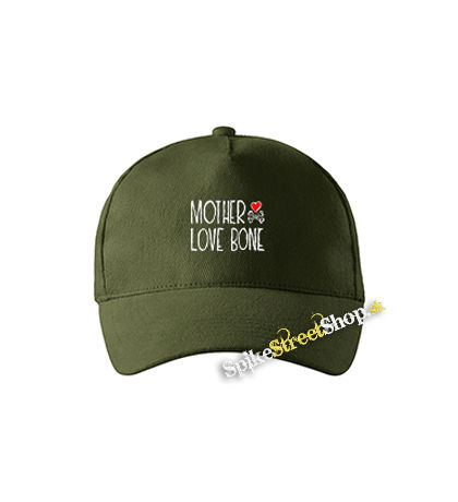 MOTHER LOVE BONE - Logo - zelená šiltovka vo farbe "military green"