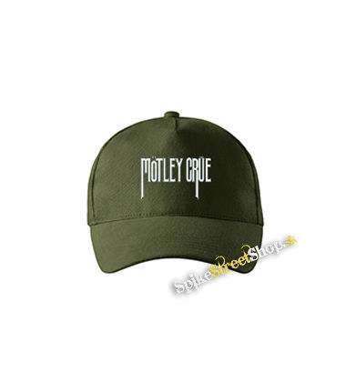 MOTLEY CRUE - Theatre Of Pain Logo - zelená šiltovka vo farbe "military green"