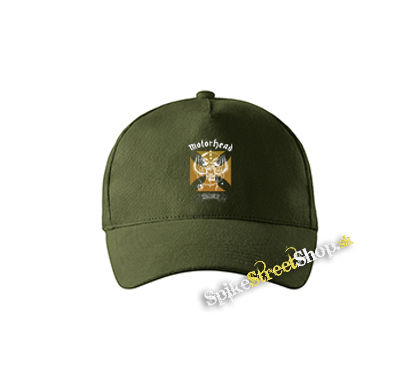 MOTORHEAD - Best Of - zelená šiltovka vo farbe "military green"