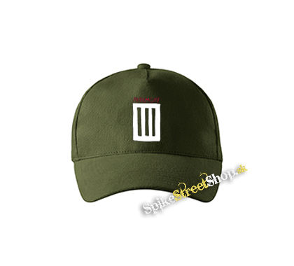 PARAMORE - 3 Bar - zelená šiltovka vo farbe "military green"