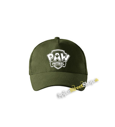 PAW PATROL - LABKOVÁ PATROLA - Logo - zelená šiltovka vo farbe "military green"