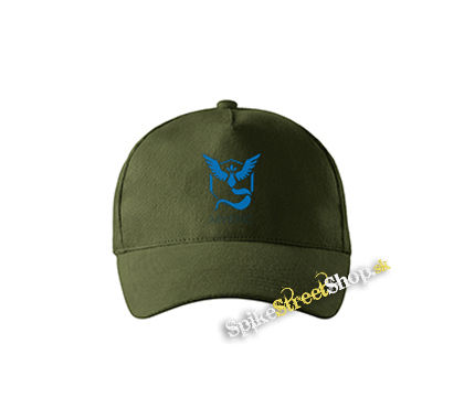 POKEMON - Mystic - zelená šiltovka vo farbe "military green"