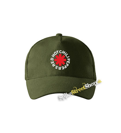 RED HOT CHILI PEPPERS - Asterix 2 - zelená šiltovka vo farbe "military green"