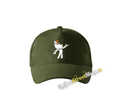 REX - zelená šiltovka vo farbe "military green"