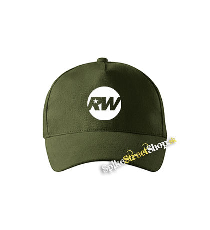 ROBBIE WILLIAMS - Logo - zelená šiltovka vo farbe "military green"