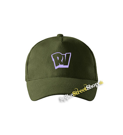 RUMBLEVERSE - Logo CREST - zelená šiltovka vo farbe "military green"