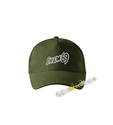 SHAM 69 - Logo - zelená šiltovka vo farbe "military green"