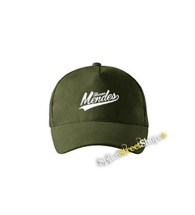 SHAWN MENDES - Logo - zelená šiltovka vo farbe "military green"