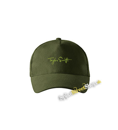 TAYLOR SWIFT - Logo Signature - zelená šiltovka vo farbe "military green"