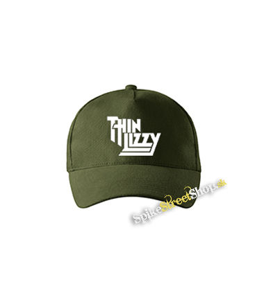 THIN LIZZY - Logo - zelená šiltovka vo farbe "military green"
