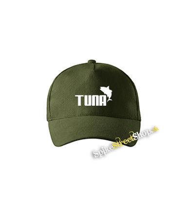TUNA - zelená šiltovka vo farbe "military green"