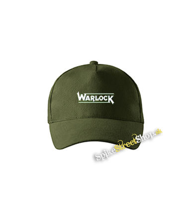 WARLOCK - Logo - zelená šiltovka vo farbe "military green"
