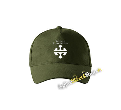 WITHIN TEMPTATION - Logo - zelená šiltovka vo farbe "military green"
