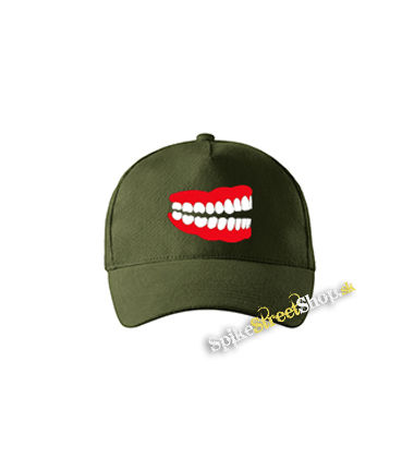 ZUBY - zelená šiltovka vo farbe "military green"