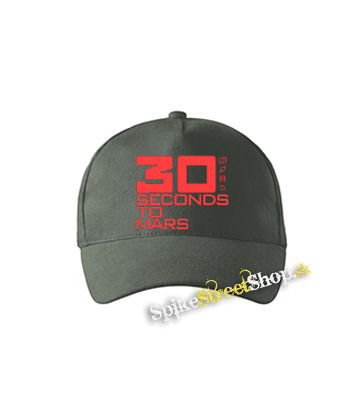 30 SECONDS TO MARS - Red Logo - šiltovka vo farbe "tmavá bridlica"