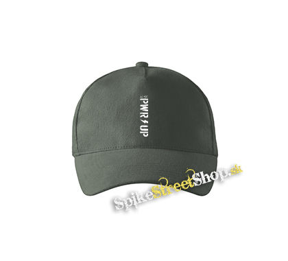 ACDC - Power Up Slogan Black na výšku - šiltovka vo farbe "tmavá bridlica"