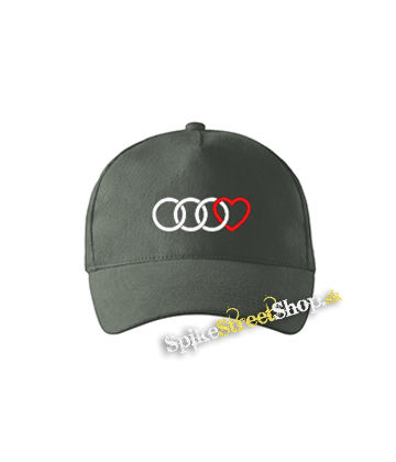 AUDI - Love - šiltovka vo farbe "tmavá bridlica"