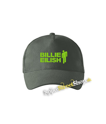 BILLIE EILISH - Logo And Stickman - šiltovka vo farbe "tmavá bridlica"