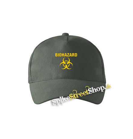 BIOHAZARD - Yellow Logo Crest - šiltovka vo farbe "tmavá bridlica"