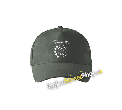 BLINK 182 - Logo & Smile - šiltovka vo farbe "tmavá bridlica"