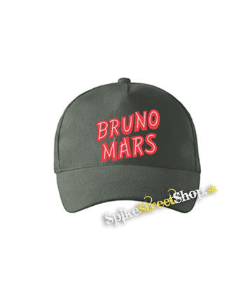 BRUNO MARS - Logo - šiltovka vo farbe "tmavá bridlica"