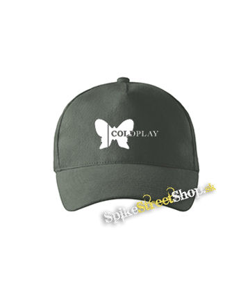 COLDPLAY - Butterfly Logo - šiltovka vo farbe "tmavá bridlica"