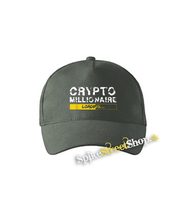 CRYPTOMILIONAIRE - Loading - šiltovka vo farbe "tmavá bridlica"