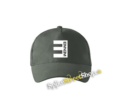 EMINEM - Logo Crest CIERNE - šiltovka vo farbe "tmavá bridlica"