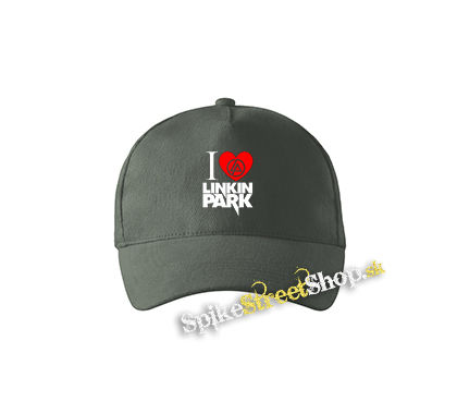 I LOVE LINKIN PARK - šiltovka vo farbe "tmavá bridlica"