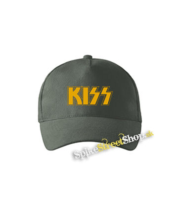 KISS - Yellow Logo - šiltovka vo farbe "tmavá bridlica"