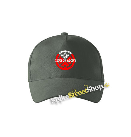 LIFE OF AGONY - Logo Symbol Crest - šiltovka vo farbe "tmavá bridlica"
