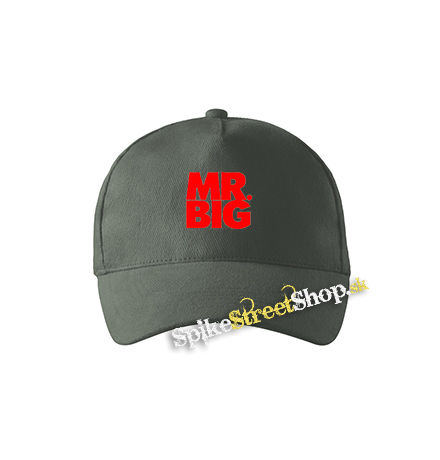 MR BIG - Logo Red White - šiltovka vo farbe "tmavá bridlica"