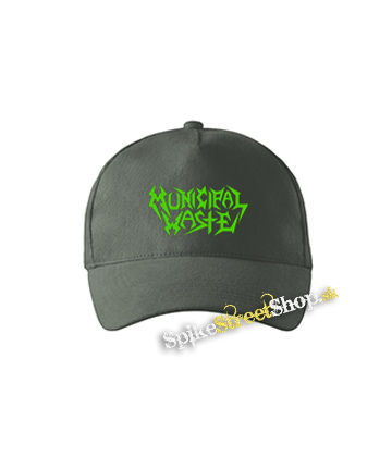 MUNICIPAL WASTE - Logo Green - šiltovka vo farbe "tmavá bridlica"