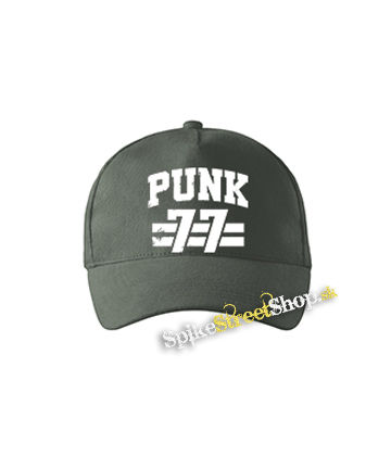 PUNK 77 - Slogan motív 2 - šiltovka vo farbe "tmavá bridlica"