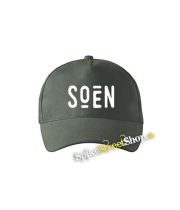 SOEN - Logo - šiltovka vo farbe "tmavá bridlica"