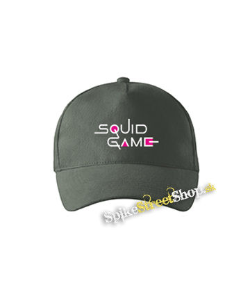 SQUID GAME - Logo Colour Pink - šiltovka vo farbe "tmavá bridlica"