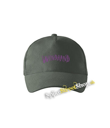 WINDHAND - Logo Purple - šiltovka vo farbe "tmavá bridlica"