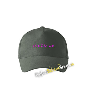 YUNGBLUD - Pink Logo - šiltovka vo farbe "tmavá bridlica"