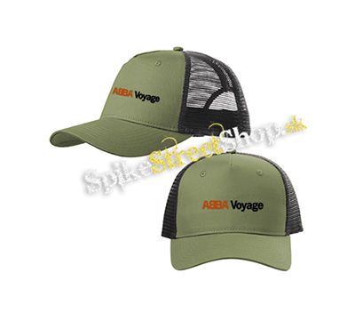 ABBA - Voyage - olivovočierna sieťkovaná šiltovka model "Trucker Cap"