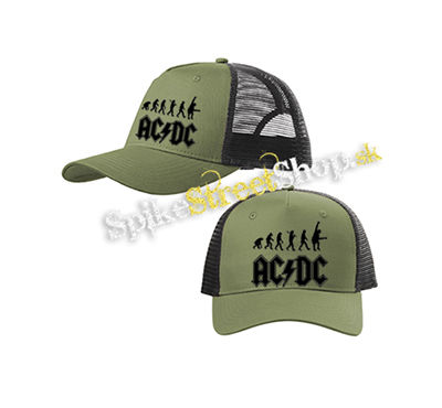 ACDC - Hardrock Evolution - olivovočierna sieťkovaná šiltovka model "Trucker Cap"