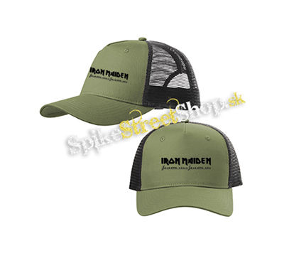 IRON MAIDEN - Seventh Son Of A Seventh Son Logo - olivovočierna sieťkovaná šiltovka model "Trucker Cap"
