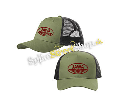 JAWA - olivovočierna sieťkovaná šiltovka model "Trucker Cap"