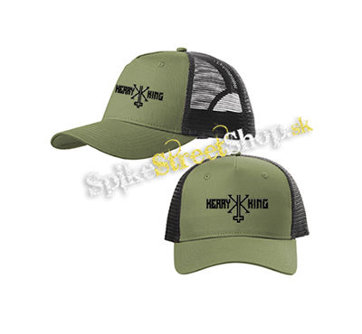 KERRY KING - Black Logo - olivovočierna sieťkovaná šiltovka model "Trucker Cap"